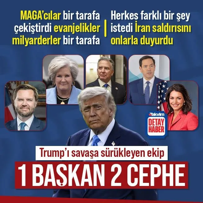 Trump’ı İran’da savaşa götüren ekip! JD Vance’ten evanjeliklere Pete Hegseth’ten milyarderlere… Kim ne dedi?