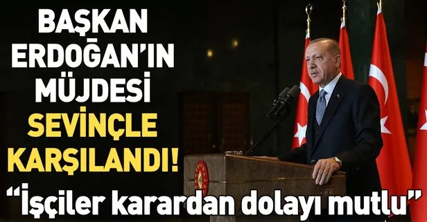 Başkan Erdoğan’ın müjdesi madenciler tarafından sevinçle karşılandı