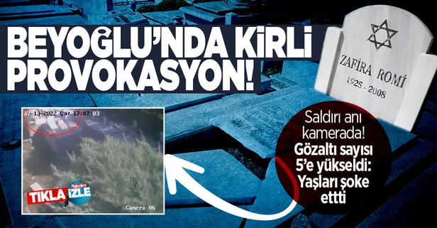 Hasköy Yahudi Mezarlığı'nda kirli provokasyon: Saldırganlar mezar taşlarını kırdı!