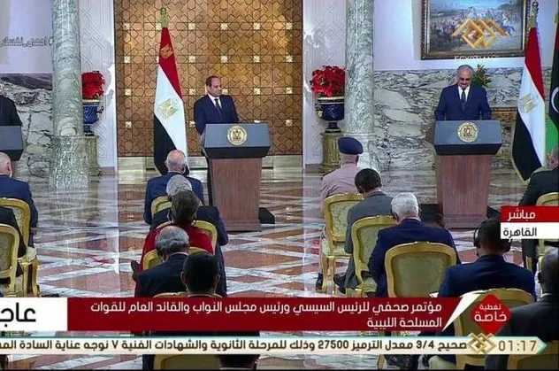 Köşeye sıkışan Hafter'e, darbeci Sisi'den yardım eli!