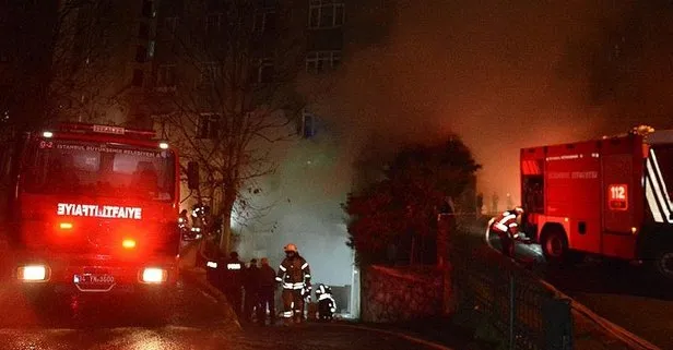 Şişli’de gece saatlerinde korkutan yangın