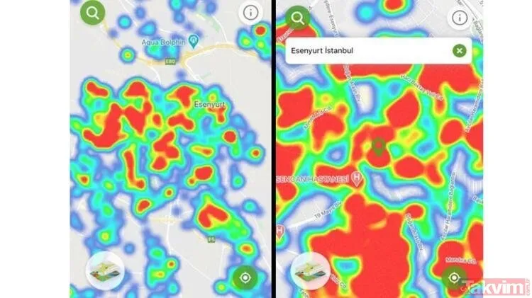 Koronavirüs yoğunluk haritaları kızardı! İstanbul ve Ankara'da Kovid19 haritalarında korkutan tablo...