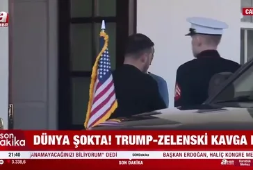 Zelenskiy Beyaz Saray'ı terk etti!