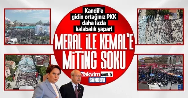 7’li koalisyona miting şoku! Vatandaş Meral Akşener’e de Kemal Kılıçdaroğlu’na da ilgi göstermiyor