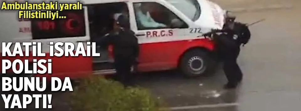 Katil İsrail bunu da yaptı!