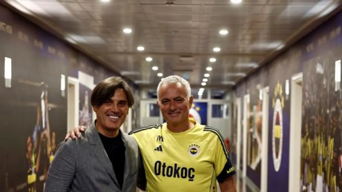 Vincenzo Montella ve Jose Mourinho buluştu