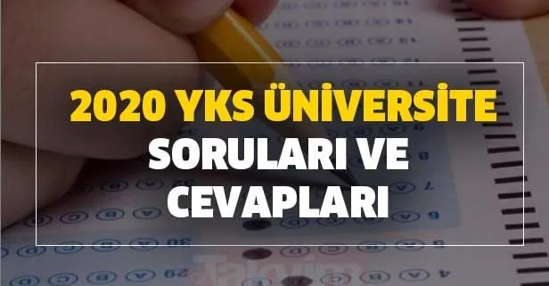 2020 Yks Universite Sorulari Ve Cevaplari Pdf Indir Osym Yks Ayt