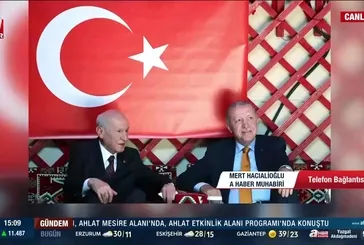 Ahlat'ta Başkan Erdoğan ve Devlet Bahçeli görüşmesi