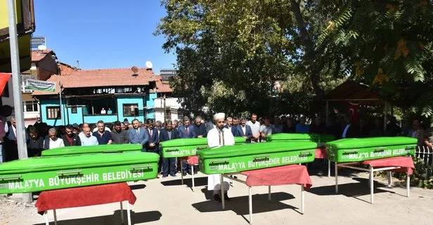 Feci kazada ölen 6 kişilik aile defnedildi