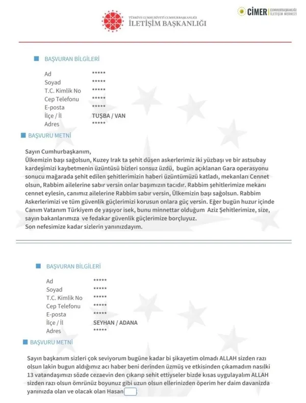 Türk milleti teröre karşı tek yürek! Gara'da hain saldırı sonrası CİMER'e binlerce mesaj yağdı-2