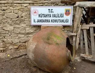 Kütahya’da jandarma ekipleri tarafından tarihi eser baskını