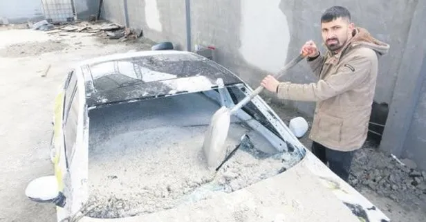 Osmaniye’de şaka olsun diye 700 bin TL’lik araca beton döktüler Yaşam haberleri