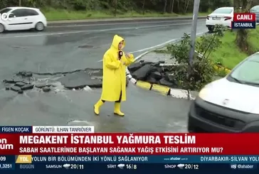 Megakent İstanbul yağmura teslim!