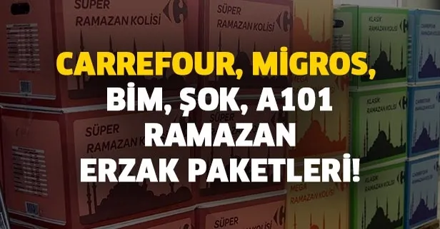 a101 ramazan erzak paketleri