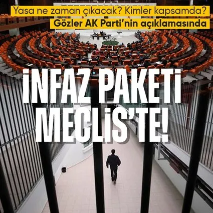 AK Parti infaz paketini TBMM’ye sundu! Ne zaman yasalaşacak? Kimler kapsamda?