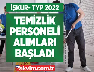 Ayda 4 bin 253 lira maaş! Full ve ya Part Time! Onlarca ilde 18 yaş üstü diplomasız temizlik personeli alınacak! İŞKUR- TYP...