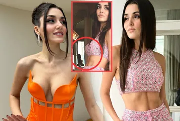 Hande Erçel güzellik uğruna aynaları yamulttu! Kas sergilemek isterken ti’ye alındı sosyal medya: Gözlerim mi bozuldu yoksa...