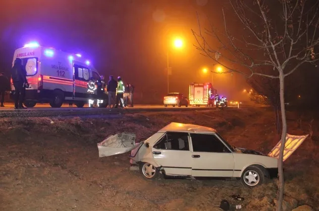 Yoğun sis kazaya neden oldu: 1 ölü, 2 yaralı