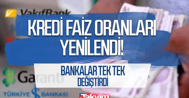 Bankaların kredi avantajları yenileniyor! 24 Şubat Denizbank, Garanti BBVA, Ziraat ihtiyaç, taşıt kredi faiz oranları