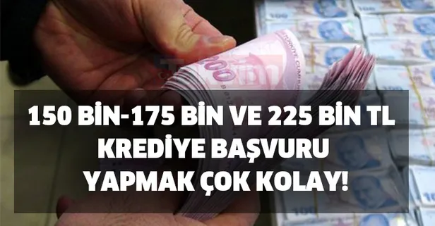 60 ay vadeli 0.37 faiz müjdesi! 125 bin-150 bin-175 bin ve 225 bin TL krediye başvuru yapmak çok kolay!