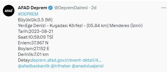 Son dakika: Kuşadası'nda peş peşe depremler! | AFAD son depremler listesi-3