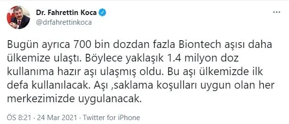 saglik-bakani-fahrettin-koca-duyurdu-14-milyon-doz-kullanima-hazir-biontech-asisi-ulkemize-ulasti-1616607140912.jpg Sağlık Bakanı Fahrettin Koca duyurdu: 1.4 milyon doz kullanıma hazır Biontech aşısı ülkemize ulaştı-4