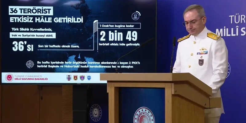 MSB Basın ve Halkla İlişkiler Müşaviri Tuğamiral Zeki Aktürk (AA)