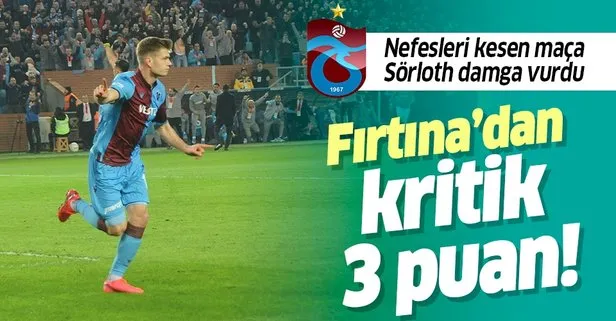 Fırtına’dan kritik 3 puan! Trabzonspor 2-1 Fenerbahçe MAÇ SONUCU