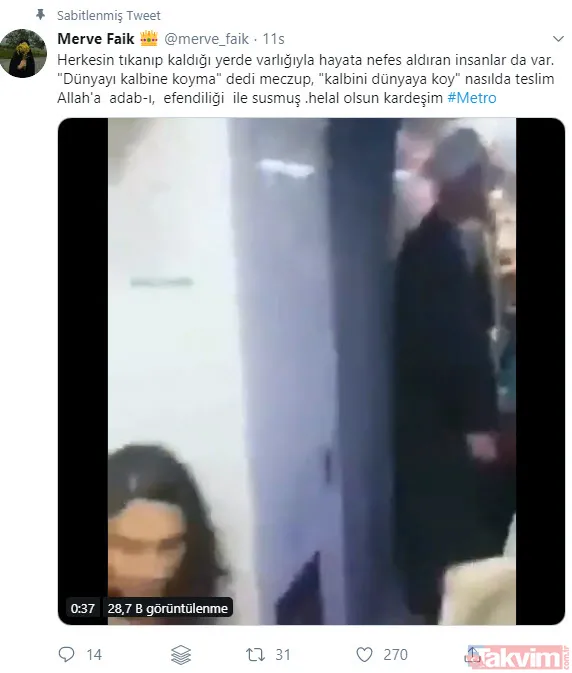 29 Ekim'de metroda yaşanan utanç görüntüsüne tepki yağıyor! Kim olduğu ortaya çıktı - 17