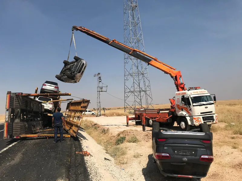 Lüks cip taşıyan TIR devrildi! - 3