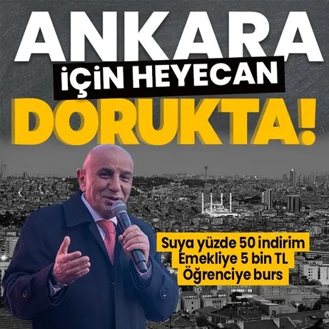 Cumhur İttifakı’nın Ankara adayı Turgut Altınok projelerini açıkladı! Suya yüzde 50 indirim, emekliye 5 bin TL, öğrenciye burs...