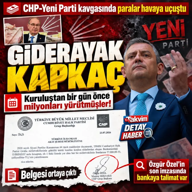 CHP-Yeni Parti kavgasında 5 milyonluk transfer skandalı! Özelin imzası var... Katakulliyle nasıl çöktüğünüzü açıklayın