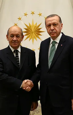 Erdoğan, Fransa Dışişleri Bakanı'nı kabul etti