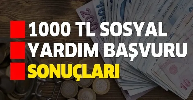 1000 TL sosyal yardımı başvuru sonuçları sorgulama nasıl yapılır? Milyonlarca haneye ödendi!