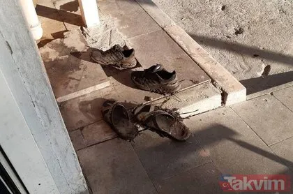 Osmaniye’de yürekleri ısıtan görüntü! İki arkadaş hastane kirlenmesin diye çamurlu ayakkabılarını çıkarıp girdiler