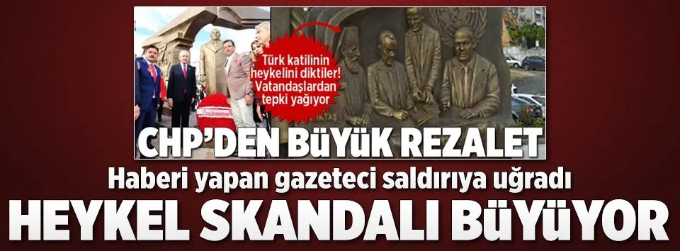 Heykel skandalını haber yapan gazeteci dövüldü