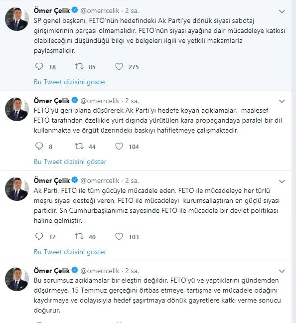 Son dakika: AK Parti’den Temel Karamollaoğlu’na flaş "FETÖ" yanıtı-1