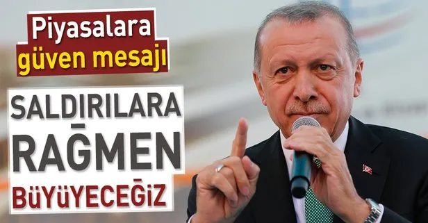 Başkan Erdoğan piyasalara güven verdi