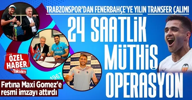 Trabzonspor Fenerbahçe’ye yılın transfer çalımını attı! Fırtına Maxi Gomez’e resmi imzayı attırdı