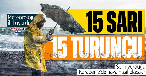 MGM'den 15 il için "turuncu" 15 il için de "sarı" kodlu uyarı: Şiddetli yağışlar devam edecek! Bu hafta hava nasıl olacak? İl il rapor geldi!