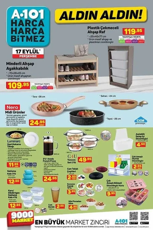 A101 17 Eylül 2020 aktüel ürün kataloğunda bu hafta neler var? A101 aktüel indirimli ürünler kataloğu!-7