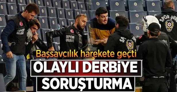 Başsavcılık tatil edilen Fenerbahçe-Beşiktaş maçı için soruşturma başlattı