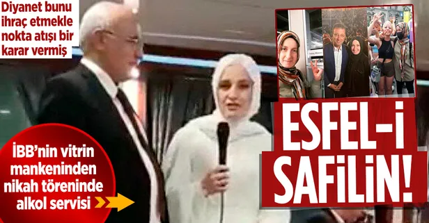 İBB'nin vitrin mankeni! 'İnanç Masası' hocası Fatma Yavuz nikah töreninde alkol servisi yaptırdı: Skandal ifadeler...