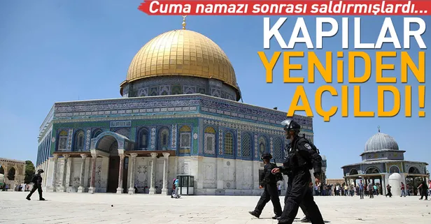 Son dakika... Mescid-i Aksa'nın kapıları yeniden açıldı