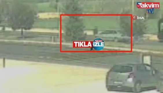 Yer: Elazığ! Yolun karşısına geçmeye çalışan yayaya otomobil böyle çarptı