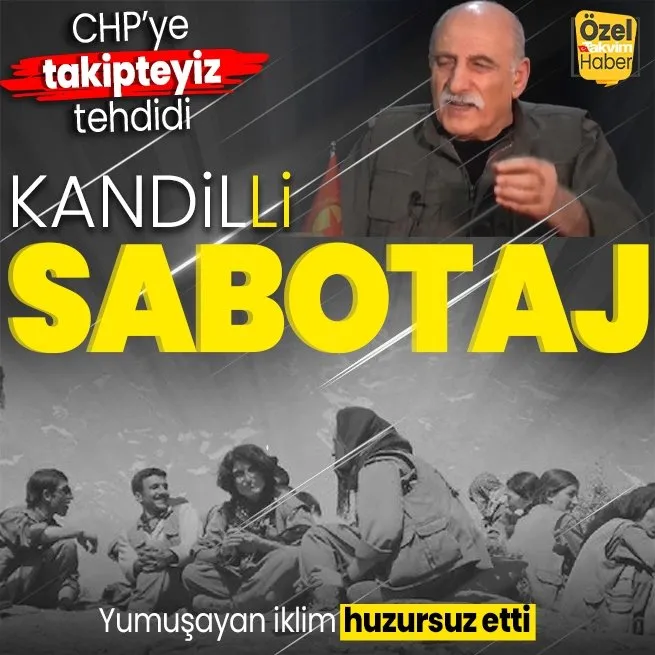 PKK siyasette yumuşayan iklimden huzursuz! Elebaşı Duran Kalkan’dan ’sabotaj’ itirafı... CHP’ye ’takipteyiz’ tehdidi
