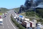 Kuzey Marmara'da tehlike çanları! Tır dorsesi alev topuna döndü...