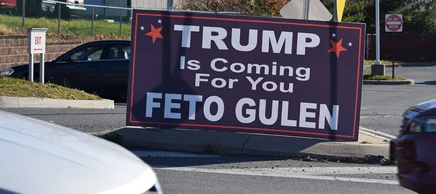 Pensilvanya'da dikkat çeken pankart