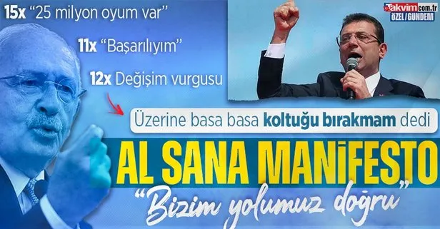 Kılıçdaroğlu’ndan İmamoğlu’na koltuktan kalkmıyorum manifestosu! 15 kez ’25 milyon oy’ 11 kez de ’başarı’ vurgusu yaptı hezimeti akladı