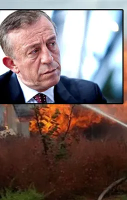 Ağaoğlu’nun villası yandı